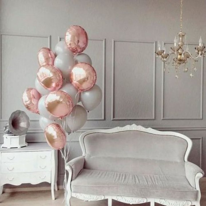 Фонтан шаров "Софт рози" в Симферополи