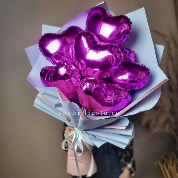 Букет из шаров сердец  в Симферополи