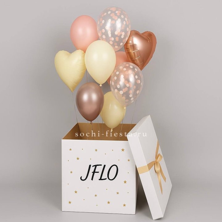 Коробка-сюрприз с шарами №2 в Симферополи