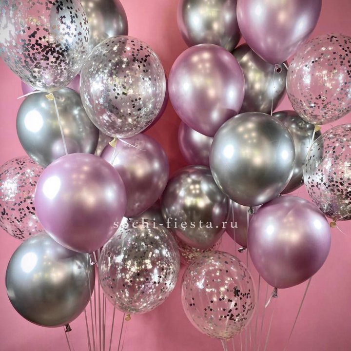 Фонтан шаров "Сильвер пинк" в Симферополи