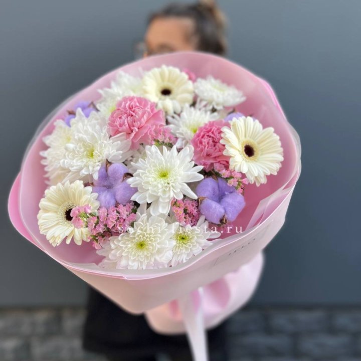 Букет цветов "Пинк спринг" в Симферополи