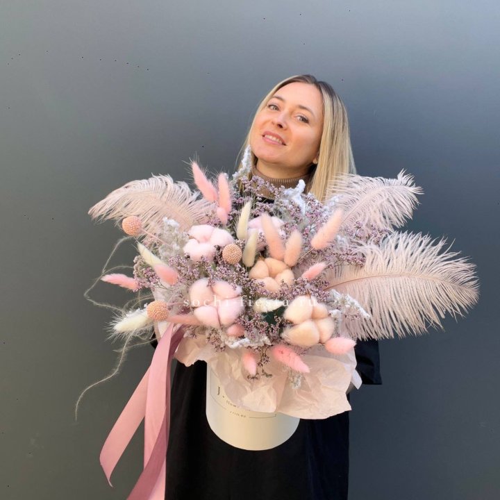 Авторский бокс с сухоцветами в Симферополи