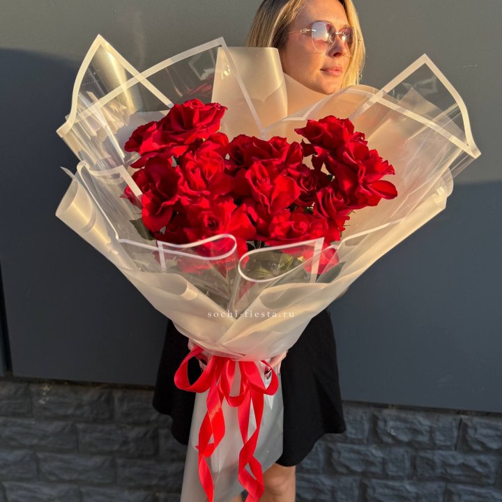  Букет  высоких роз 15 шт в Симферополи
