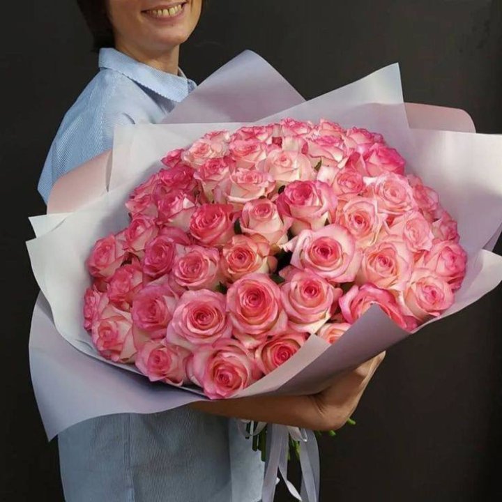 101 роза Джумилия в оформлении  в Симферополи