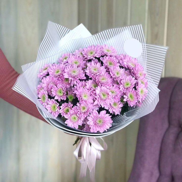 Букет розовых хризантем в Симферополи