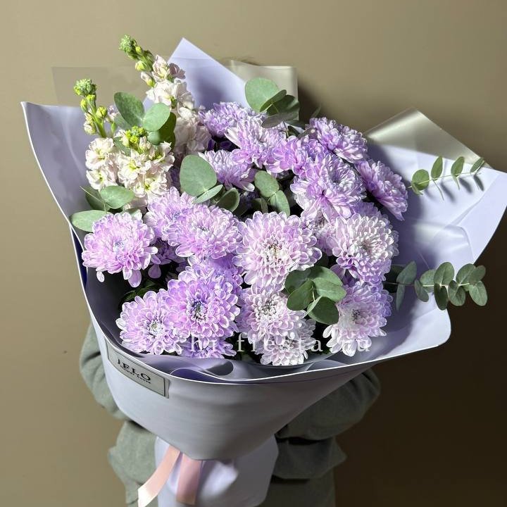 Дуо хризантема и маттиола в Симферополи