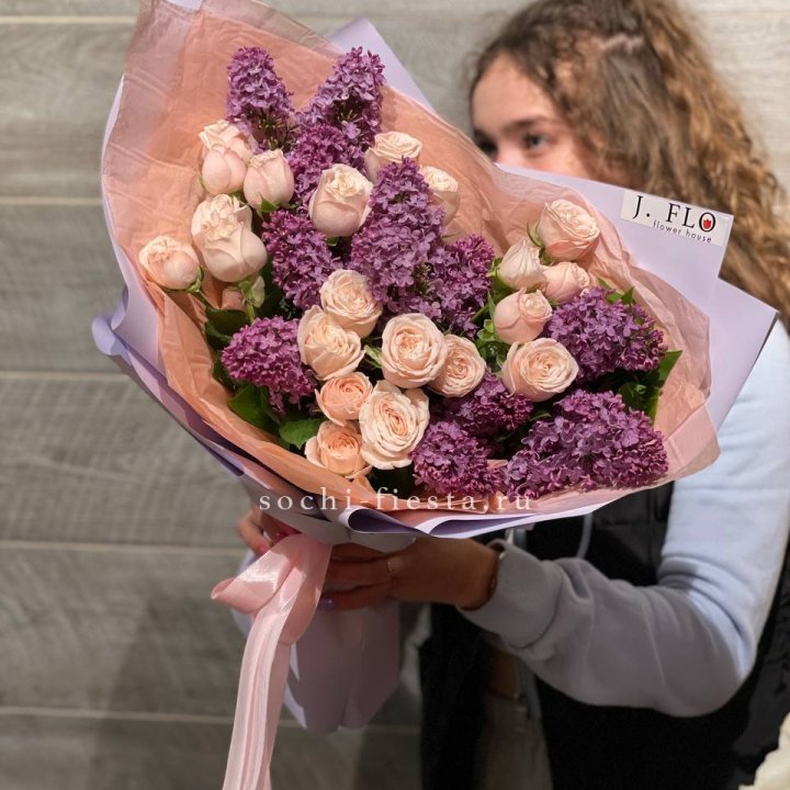Букет "Лиловая весна" в Симферополи