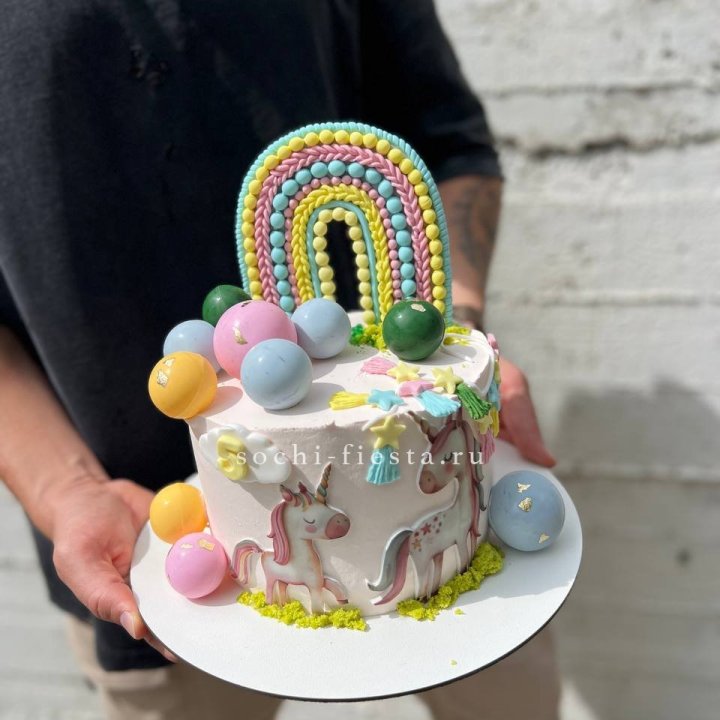 Торт "Радуга с единорогом" в Симферополи