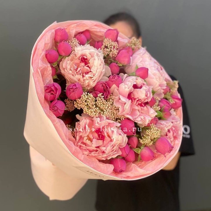  Букет с пионами "Преференс" в Симферополи