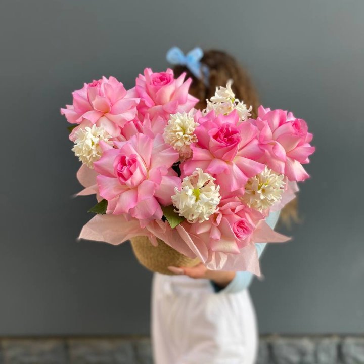 Дуо розы и гиацинты в Симферополи