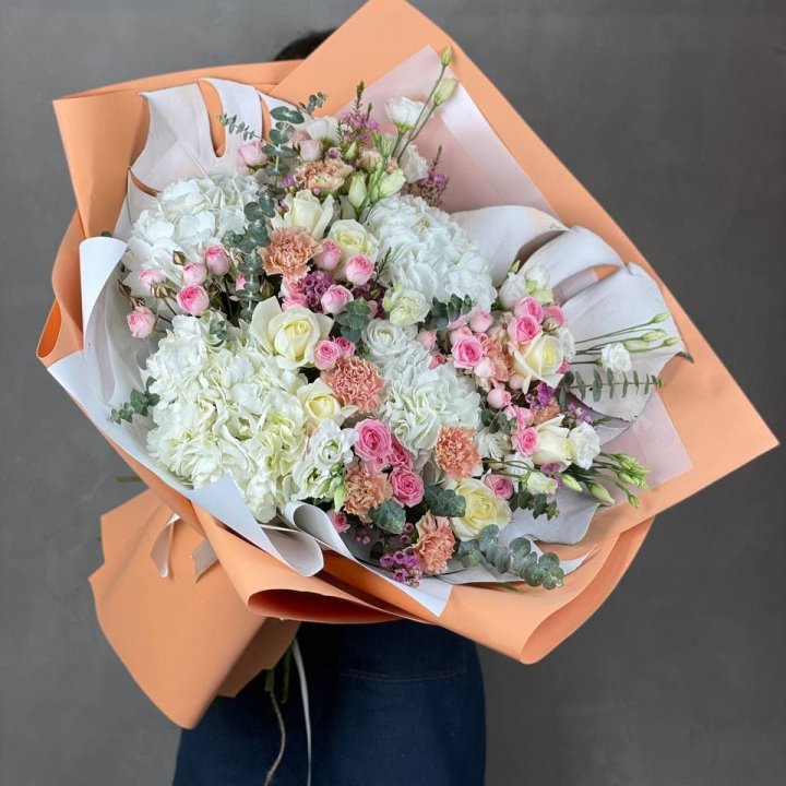 Макси-букет кремовый в Симферополи