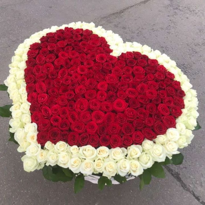 333 розы в корзине в Симферополи