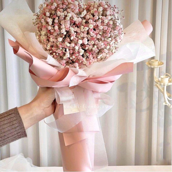 Сердце из гипсофилы  в Симферополи