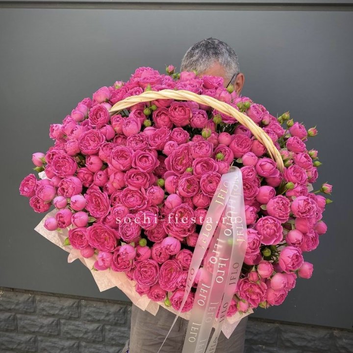 Корзина роз Мисти Баблс 151 в Симферополи