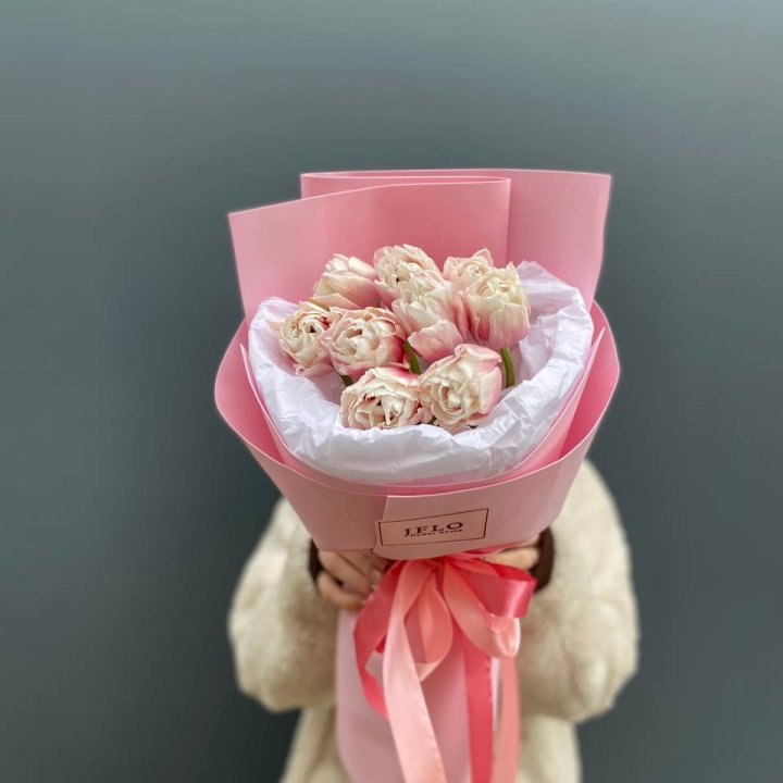 9 нежных тюльпанов в Симферополи