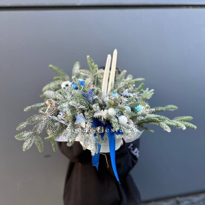 Новогодняя композиция в коробке  в Симферополи