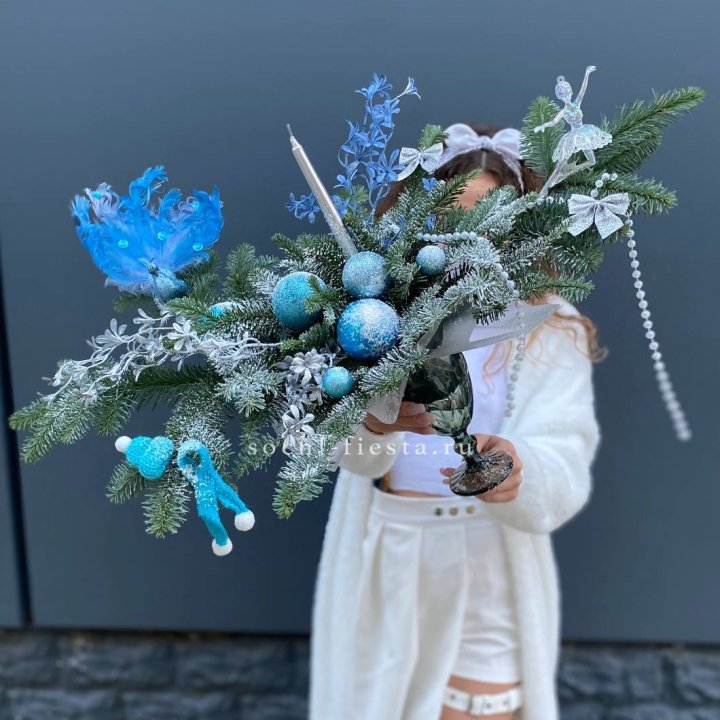 Композиция в бокале голубая в Симферополи