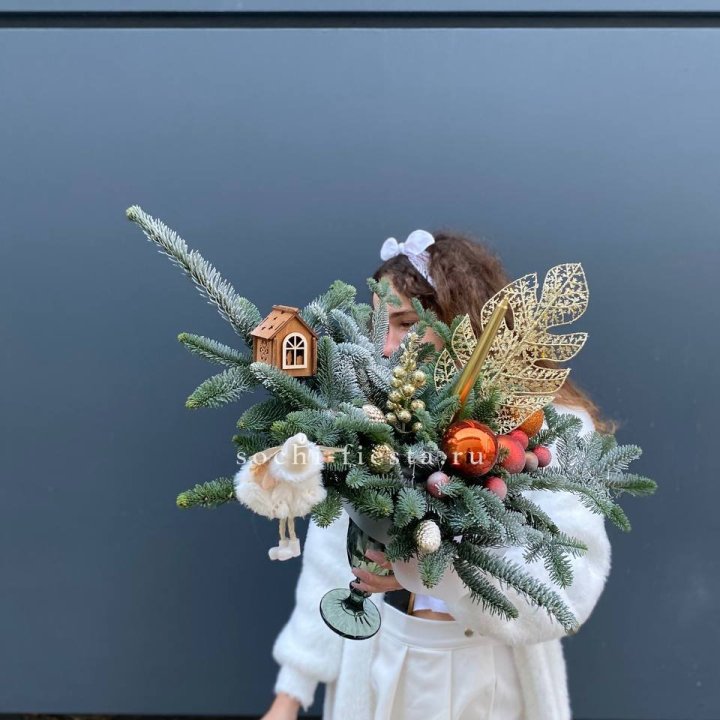 Композиция в бокале огненная  в Симферополи