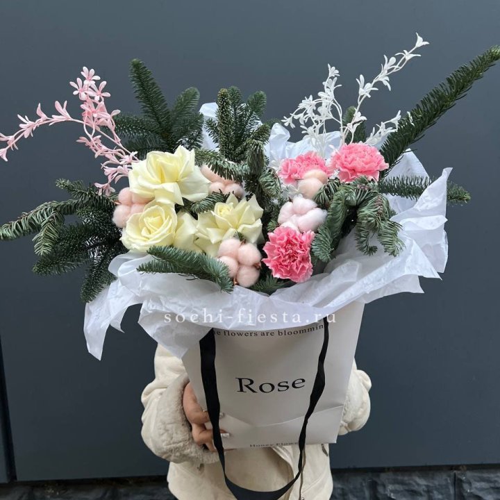 Цветочная сумка с нобилисом в Симферополи