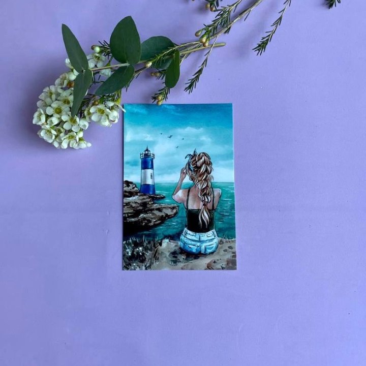 Открытка к букету "Океан" в Симферополи