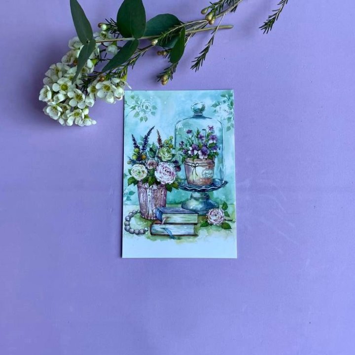 Открытка к букету "Книги" в Симферополи