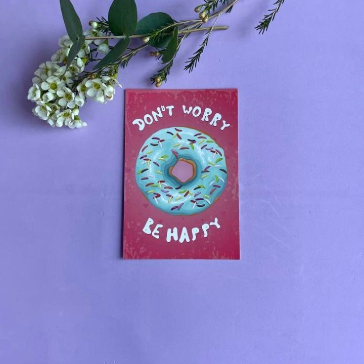 Открытка к букету "Не волнуйся..." в Симферополи