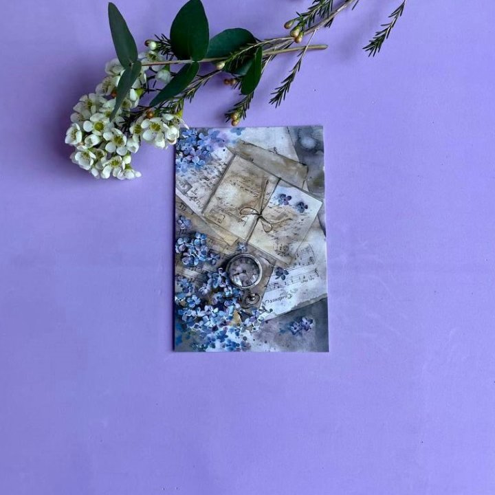 Открытка к букету "Время" в Симферополи