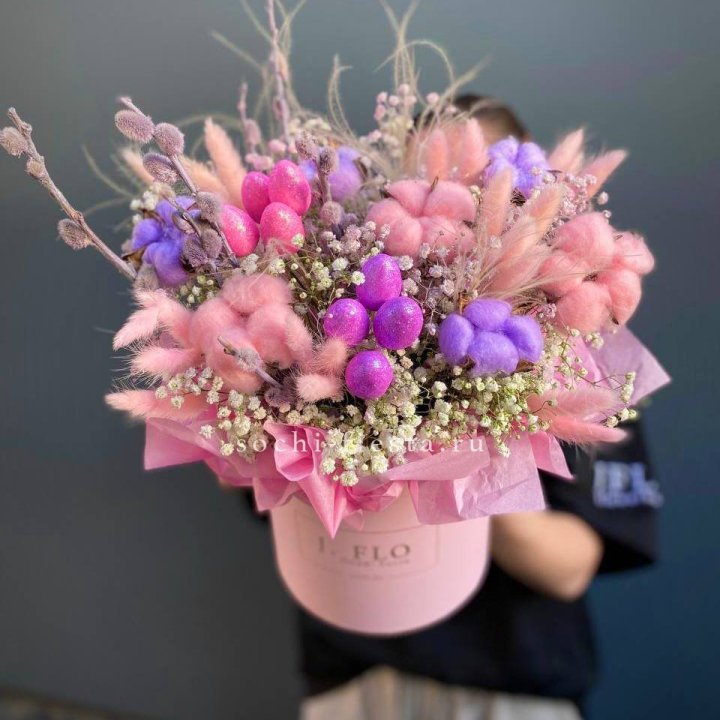 Сухоцветы в коробке  в Симферополи