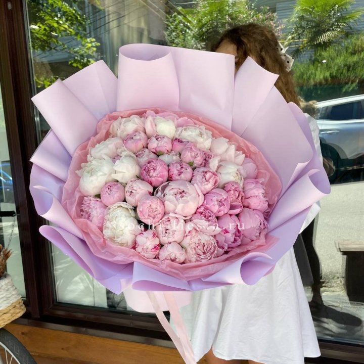 51 розовый пион в Симферополи