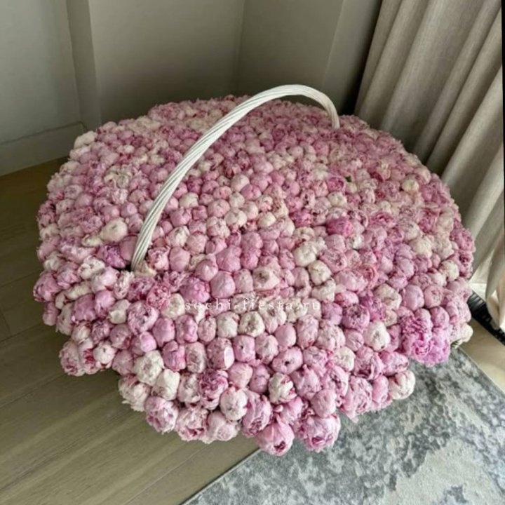 Корзина 555 пионов в Симферополи