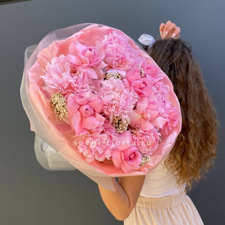  Букет с пионами "Пинки" в Симферополи