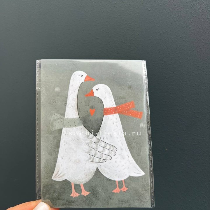 Открытка к букету "Гуси” в Симферополи