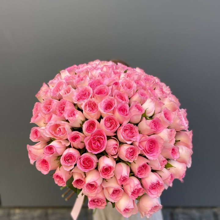 101 розовая роза в Симферополи