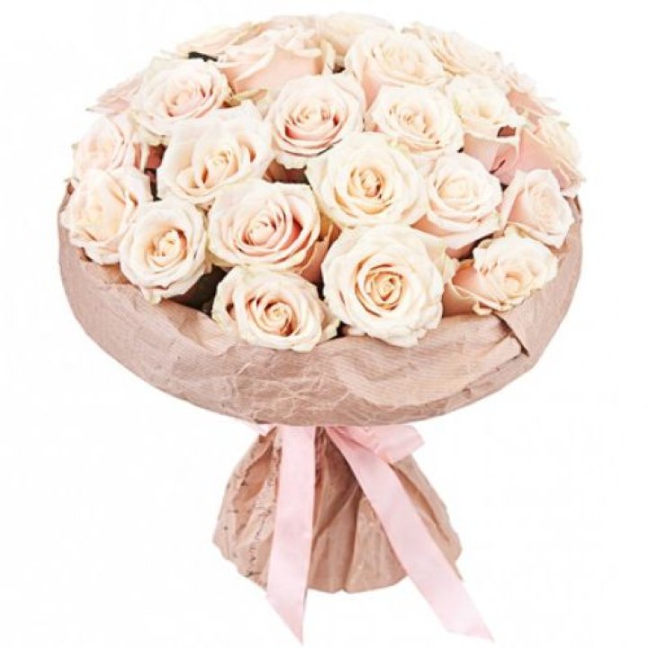 25 кремовых роз "Craft" в Симферополи