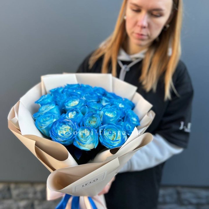 Букет синих роз блю логан в Симферополи