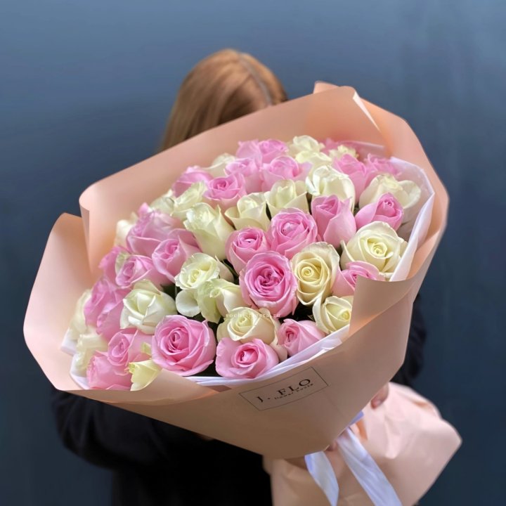 55 роз микс нежности в Симферополи