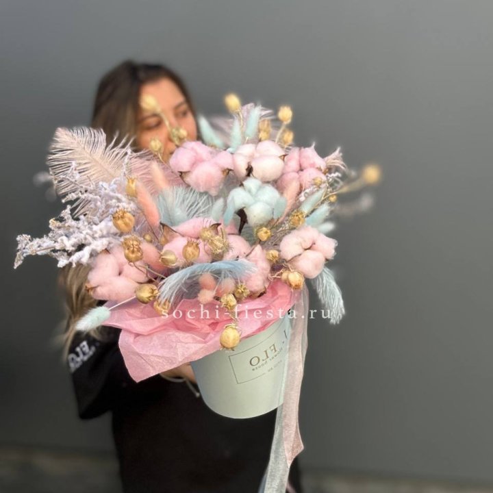 Авторский бокс с сухоцветами №2 в Симферополи