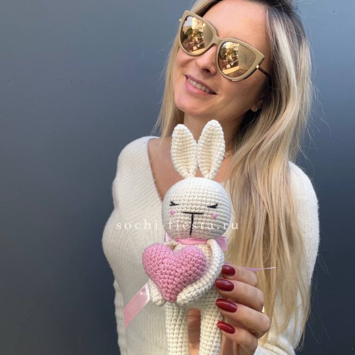 Зайка с сердцем ручной работы в Симферополи