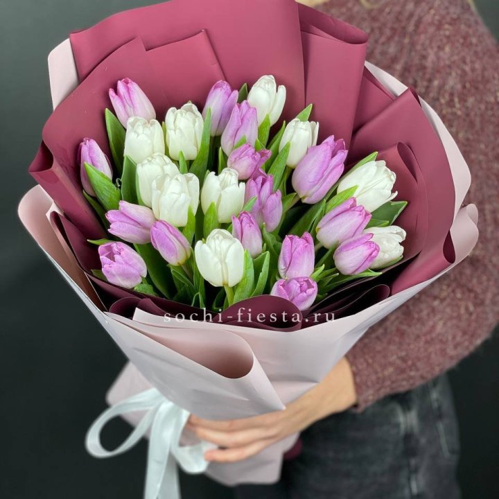 25 тюльпанов микс в Симферополи