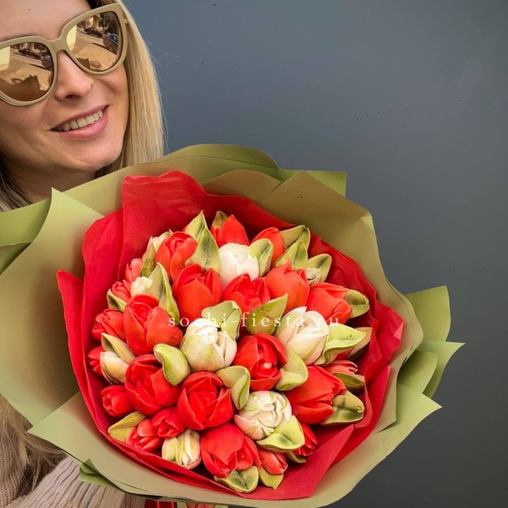 Зефирный букет из тюльпанов в Симферополи